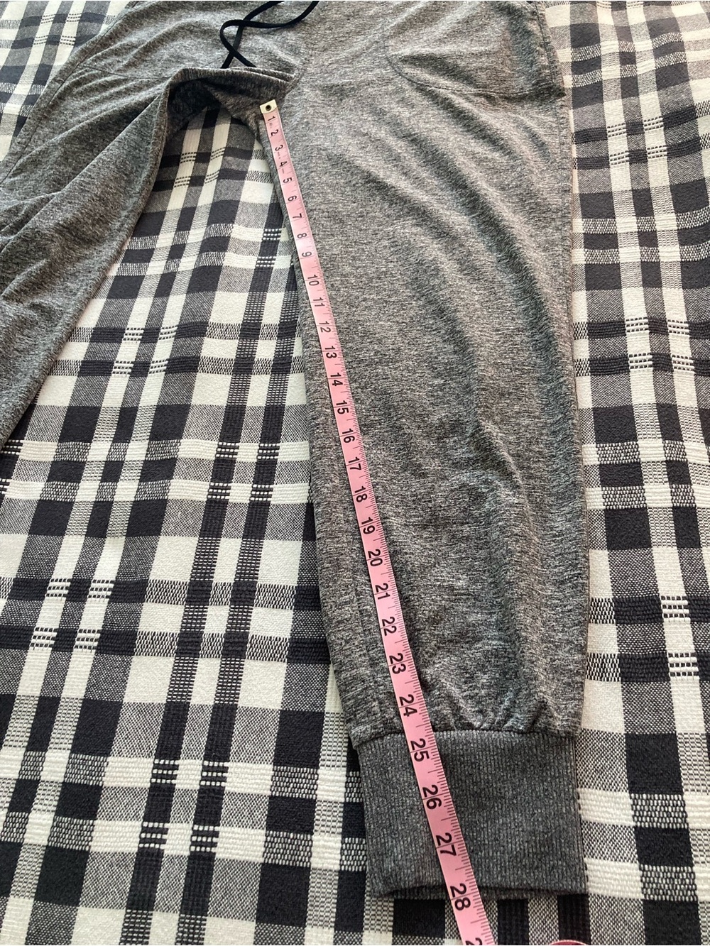 Athleta Women's Gray Marled Jogger Pants Size M Gray Knit Drawstring RN 54023 - Picture 9 of 9
